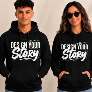 black hoodie